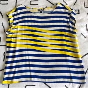 🔷🟡 Rare! Dusen Dusen Moire Top, Sz. S!